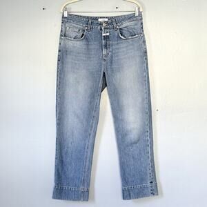 Closed Jeans Womens 30 Gloria Wide Leg Ankle Hemmed Light Wash Relaxed Italy